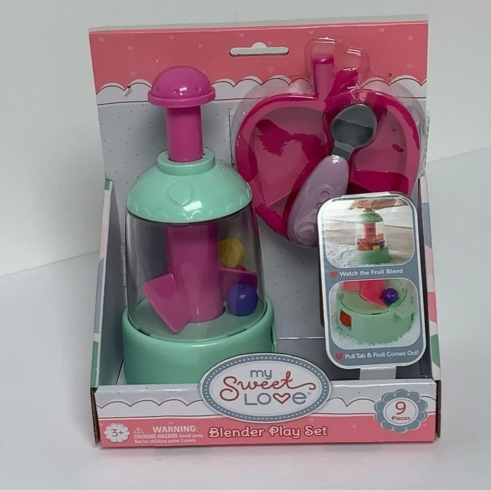 My Sweet Love NEW Food Blender Toy Accessory Play Set 9 Pieces NEW IN BOX